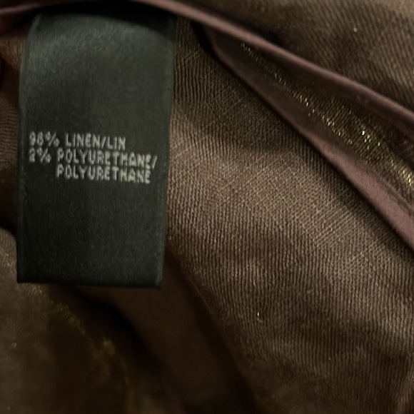 Bronze Metallic Linen Blazer | 12 Petite - Picture 15 of 16